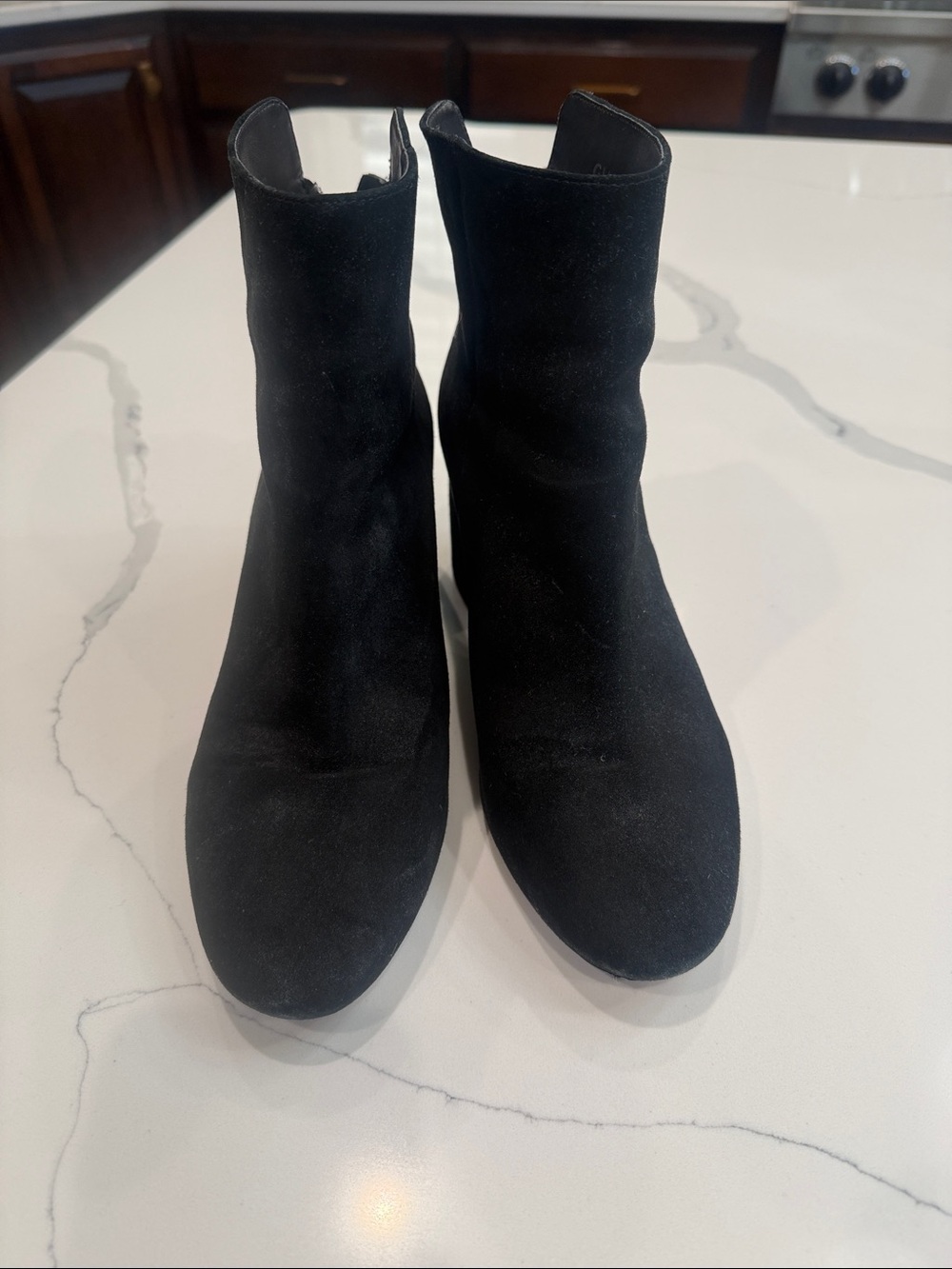 Gianni Bini Black Suede Ankle Booties